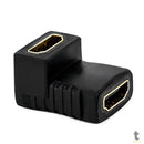 Adaptador Conector Hdmi Fêmea / Hdmi Fêmea em L 90 Graus - LE-5553