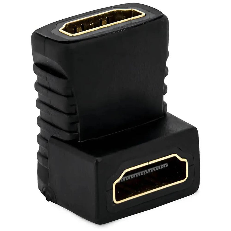 Adaptador Conector Hdmi Fêmea / Hdmi Fêmea em L 90 Graus - LE-5553