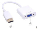 Adaptador Conversor Displayport Macho Para Vga Fêmea Tomate Mtv-601 Branco