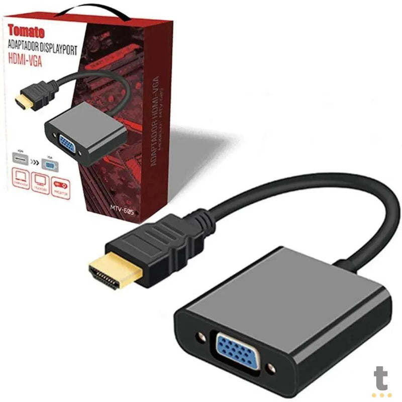 Adaptador Conversor Hdmi Macho Para Vga Femea Tomate - MTV-605