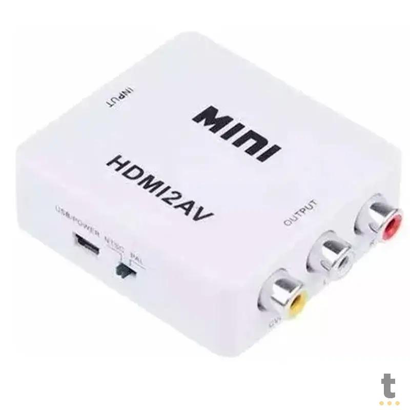 Adaptador Conversor Hdmi Para Av (Rca) - Hdmi2av