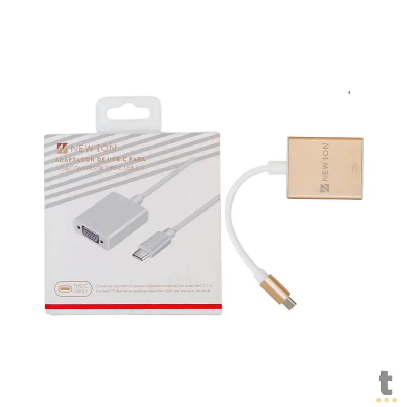 Adaptador Conversor USB Tipo C Macho Para Vga Fêmea Newton - NCB-307
