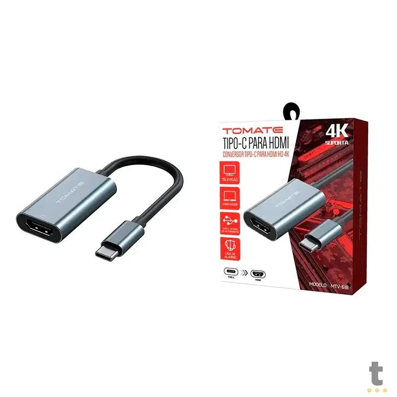 Adaptador Conversor Usb Tipo C Para Hdmi 4K Tomate - MTV-618