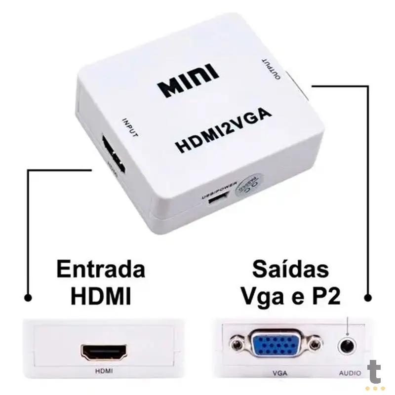Adaptador Conversor hdmi Fêmea Para Vga Femêa - hdmi2vga