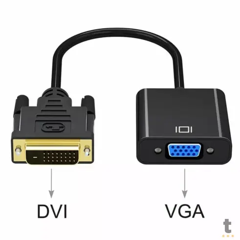 Adaptador Dvi 24 + 5 Macho Para Vga Femea Knup KP-AD108
