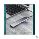 Adaptador Hub USB Tipo C Para Hdmi + 2x USB + Usb Tipo C + Leitor Cartão SD