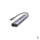 Adaptador Ugreen USB-C 3.1 para RJ45 Gigabit + USB CM475 Cinza