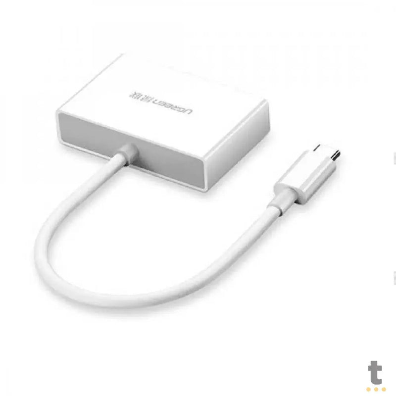 Adaptador Ugreen USB-C para HDMI e VGA MM123 30843 Branco
