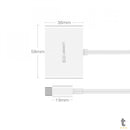 Adaptador Ugreen USB-C para HDMI e VGA MM123 30843 Branco