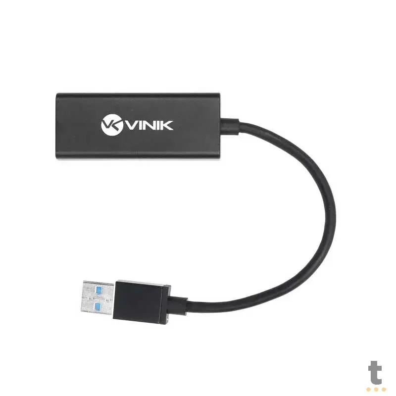 Adaptador Usb 3.0 Para Rj45 10/100/1000 (Placa De Rede Usb) Vinik - ADRJ45