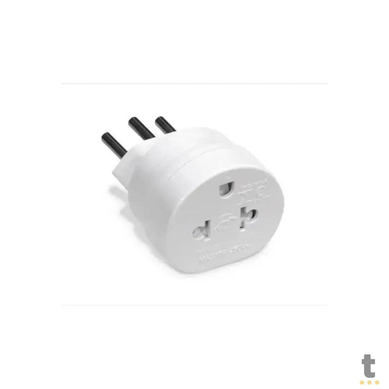 Adaptador de Tomada Knup US-BR 10A Branco - SL6001