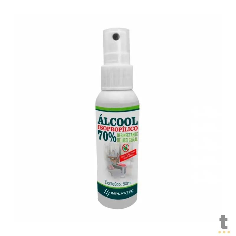 Alcool Isopropílico 70% Pump 60 ml Implastec - 65409
