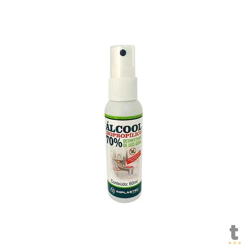 Alcool Isopropílico 70% Pump 60 ml Implastec - 65409