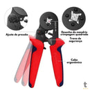 Alicate De Crimpagem C/ 1200 Terminais Ilhos Tubulares - LXB-6BQZT