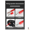 Alicate De Crimpagem C/ 1200 Terminais Ilhos Tubulares - LXB-6BQZT