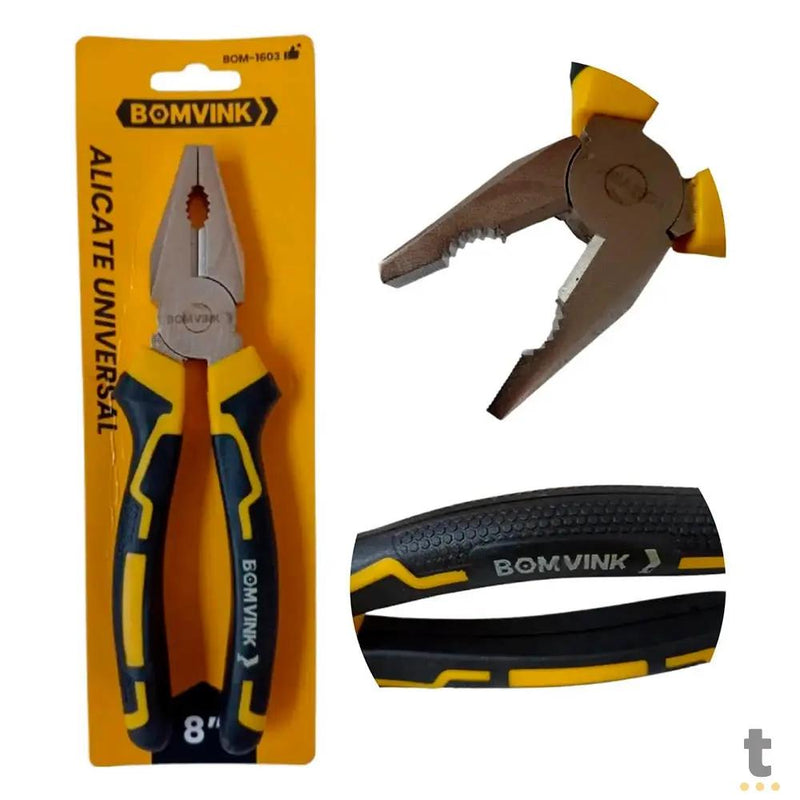 Alicate Universal Profissional 8'' BomVink - BOM-1603