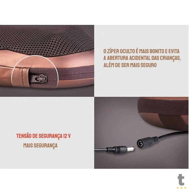 Almofada Massageadora Tomate Com Cromoterapia - AM-012