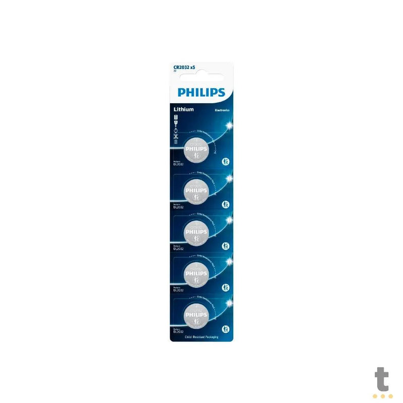 Bateria 3v Tipo Botão Cr2032 Philips - 107621