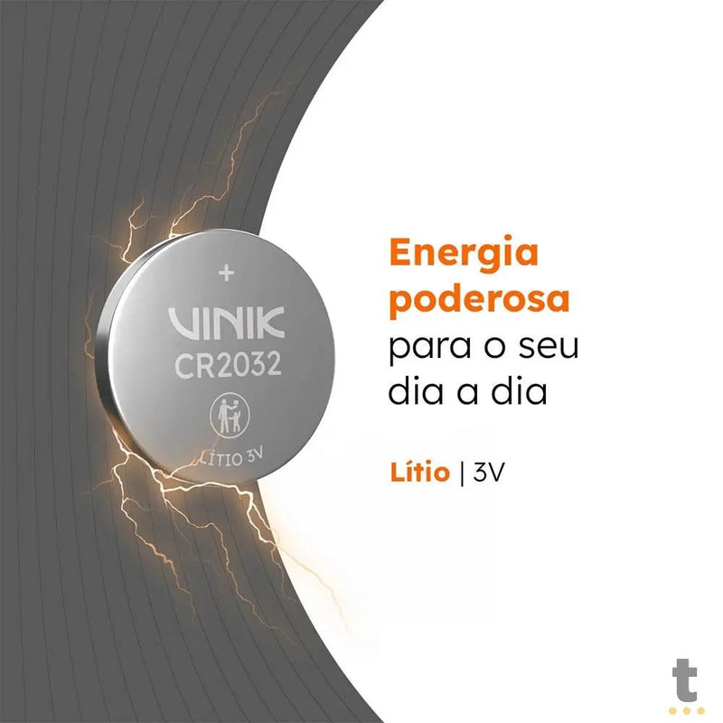 Bateria 3v Tipo Botão Cr2032 Vinik - VB32B5