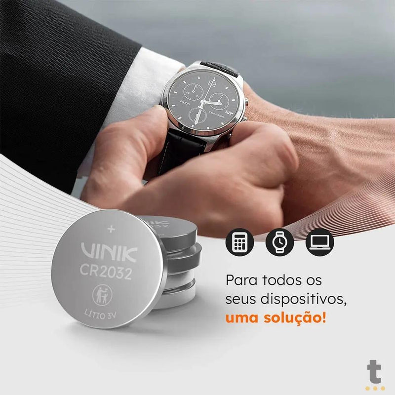 Bateria 3v Tipo Botão Cr2032 Vinik - VB32B5