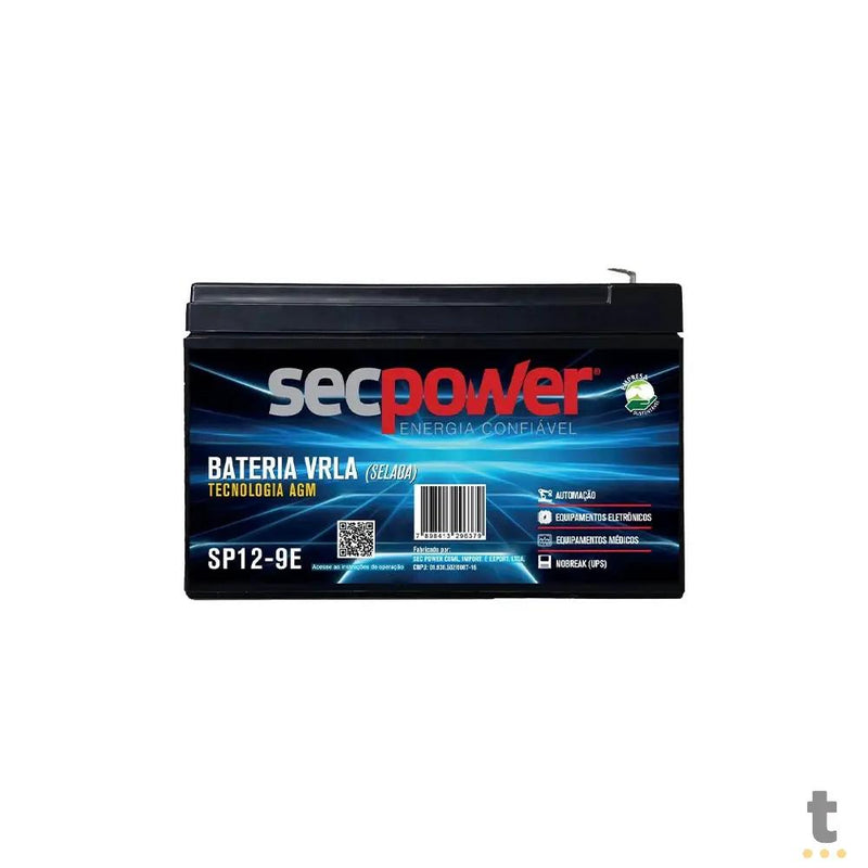 Bateria para Nobreak 12v 9ah Secpower Sp12-9e