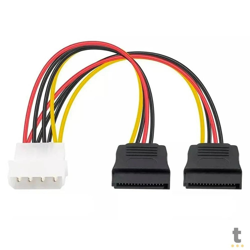 Cabo Adaptador Dados e Energia Molex X Sata 15P 20cm Grasep - D-CIC02