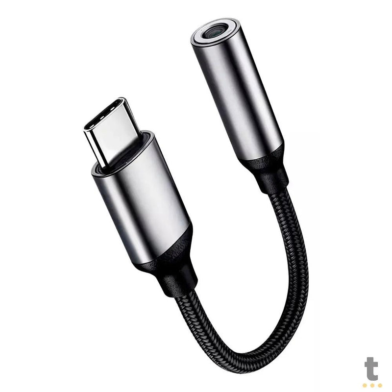 Cabo Adaptador de Som P3 Femea Para USB Tipo C aGold - CBA-16
