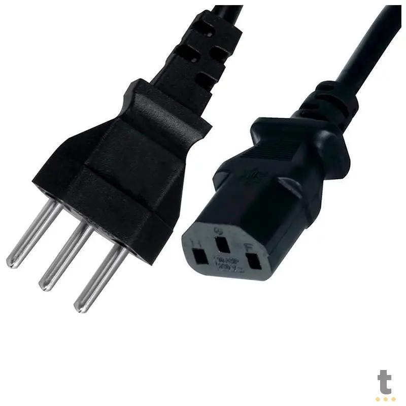 Cabo De Forca Tripolar 1.5m Para Computador E Monitor