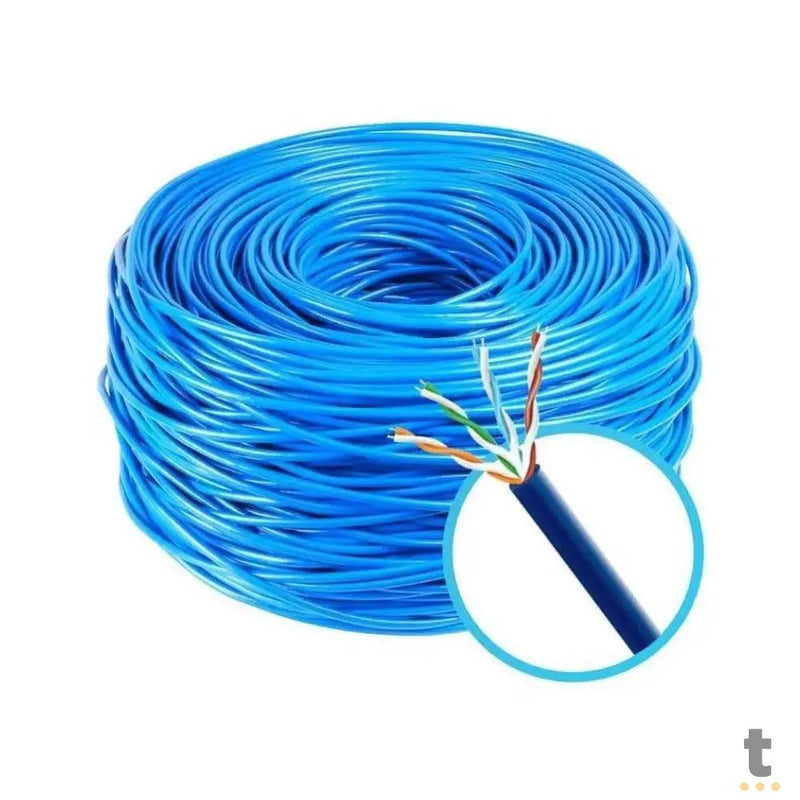 Cabo De Rede CFTV Par Trançado Cat5 Multi Cx C/305mts Azul - SE324