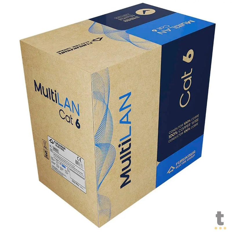 Cabo De Rede Cat6 Furukawa Multilan C/305mts Azul 24AWGX4P