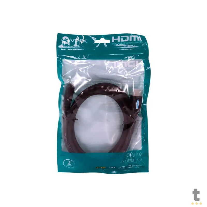 Cabo Extensor Hdmi Macho / Femea 2mt Vinik - H20F-2