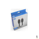 Cabo HDMI Macho 2.0 4K 60Hz HP 2m Preto - HPDHC-HD01-02M