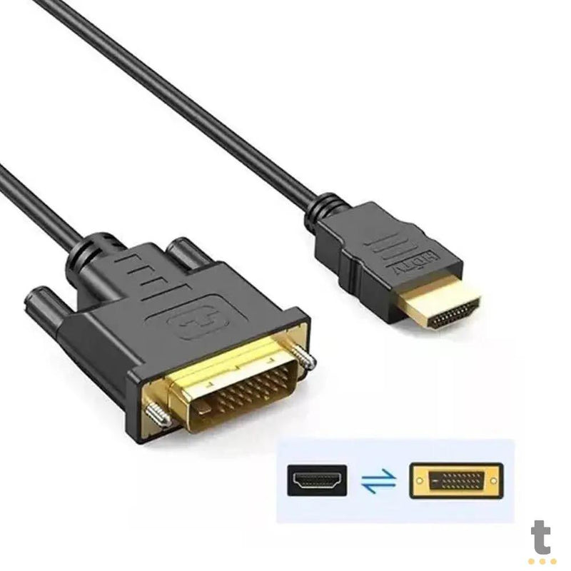 Cabo HDMI Macho P/ DVI Macho 24+1 Tomate 1.5m - MCB-023