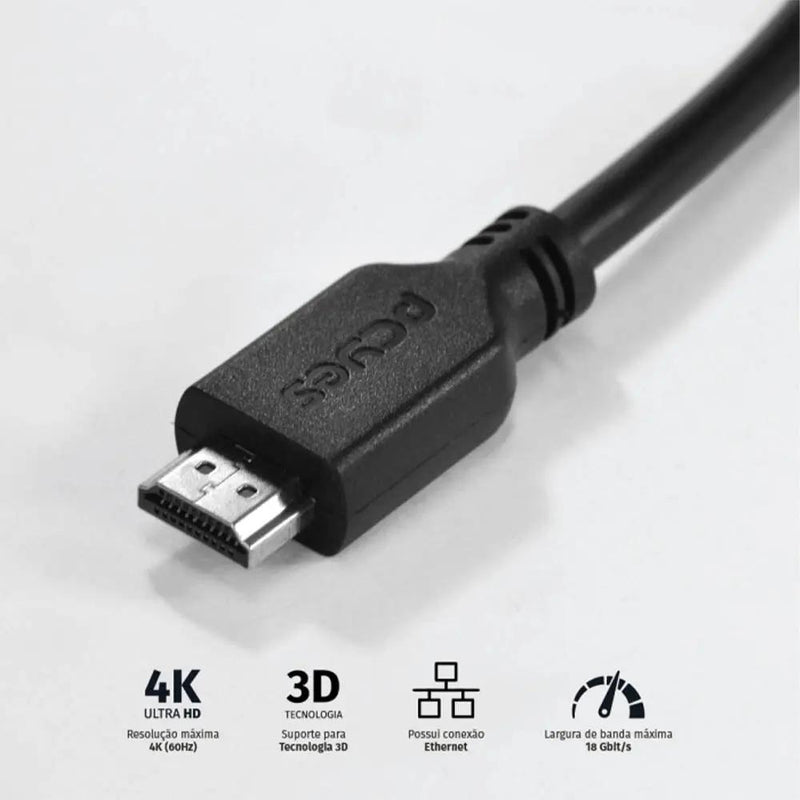 Cabo Hdmi 3mt 4k PCYes - PHM20-3