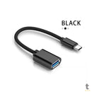 Cabo Otg Adaptador Usb Femea Para Usb Tipo C Macho aGold - CBA-06