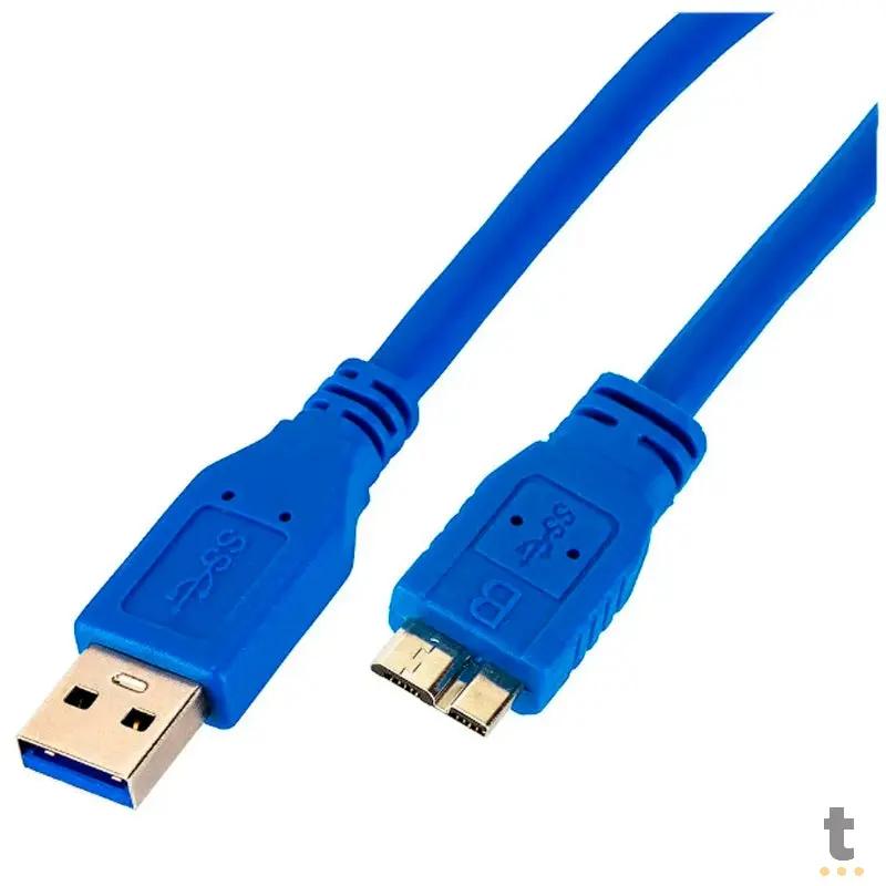 Cabo Usb 3.0 Tipo A Macho X Micro B Macho - 50cm P/Hd Externo