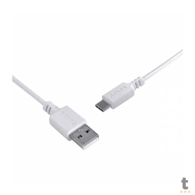 Cabo Usb Tipo C Para Celular 1mt PCYes - PUACB-01