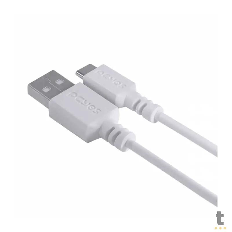 Cabo Usb Tipo C Para Celular 1mt PCYes - PUACB-01