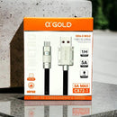 Cabo Usb V8 Para Celular 1mt aGold Preto - CB72-1