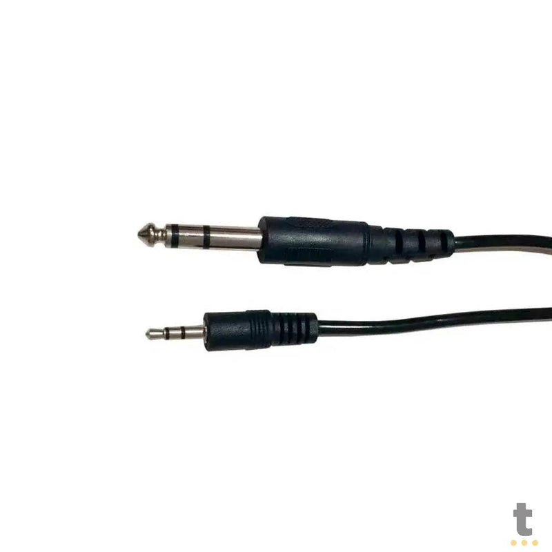 Cabo de Áudio Adaptador P10 Para P2