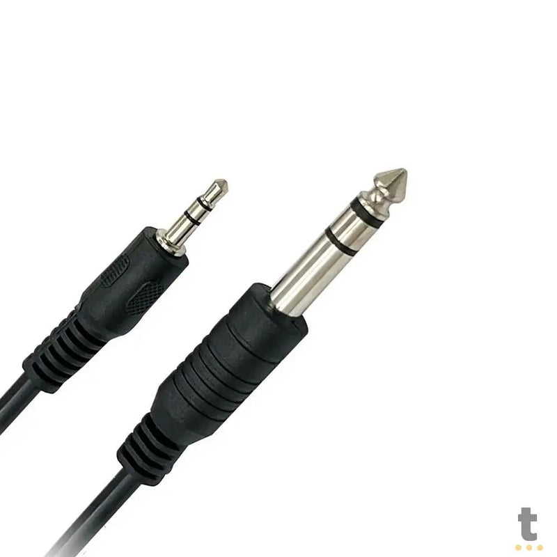 Cabo de Áudio Adaptador P10 Para P2