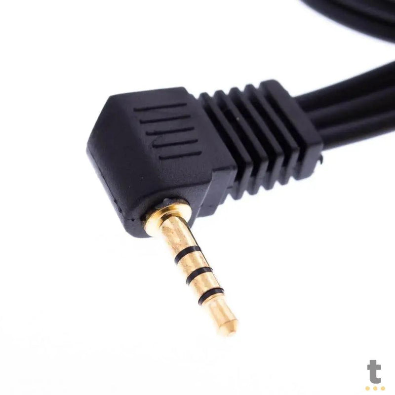 Cabo de Áudio P2 Macho Para Rca Av 2m Exbom - CBX-P2RCA3M20