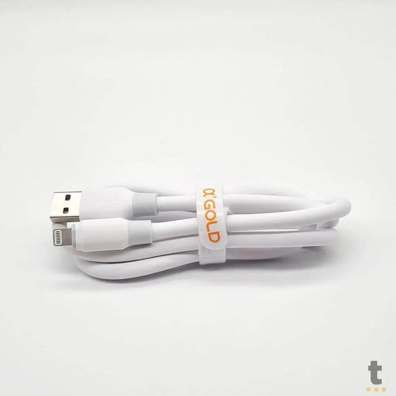 Cabo de Dados USB Lightning (Iphone) aGold 2mts 5A - CB83-2