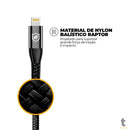 Cabo de Dados USB Tipo C P/ Lightning Iphone 1,0m GShield Raptor Preto - GS-9021