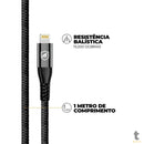 Cabo de Dados USB Tipo C P/ Lightning Iphone 1,0m GShield Raptor Preto - GS-9021