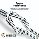 Cabo de Dados USB Tipo C P/ Tipo C Dual Tech PD 100W Branco GShield 1.8m - GS-6754