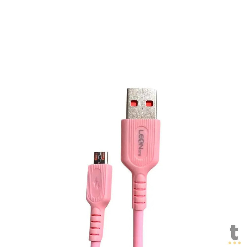 Cabo de Dados USB V8 Leon Gts 5.1A 1mt Turbo - Leon-7000