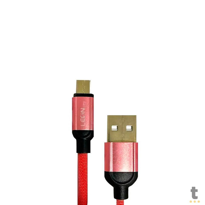 Cabo de Dados USB V8 Leon Gts 5.1A 1mt Turbo - Leon-7005