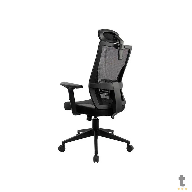 Cadeira Ergonômica Fortrek Ergo Shield C/ Apoio de Lombar Preta - 85033