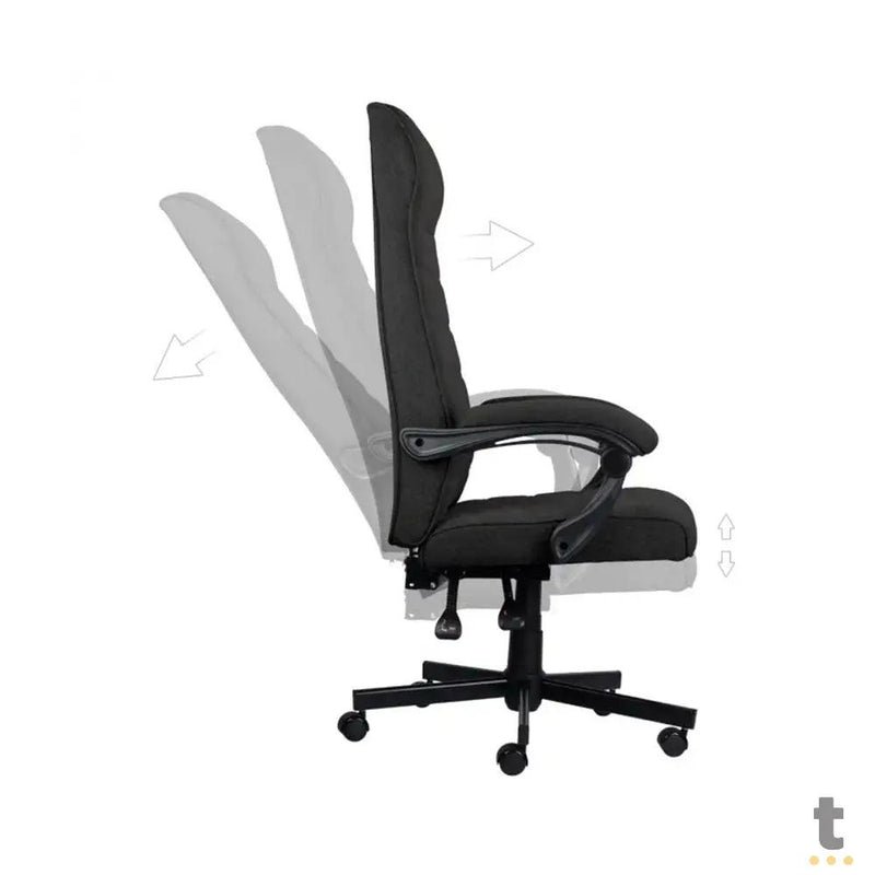 Cadeira Escritório Giratoria C/ Altura Ajustavel Magnus Black PCYes Preta - PCEEMAGPT